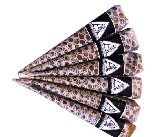 HENNA CONE | MEHENDI CONE | MEHANDI CONE | PACK OF 12 CONES | FOR HAND'S &  FEET | 100% NATURAL & PURE | MEHNDI CONE