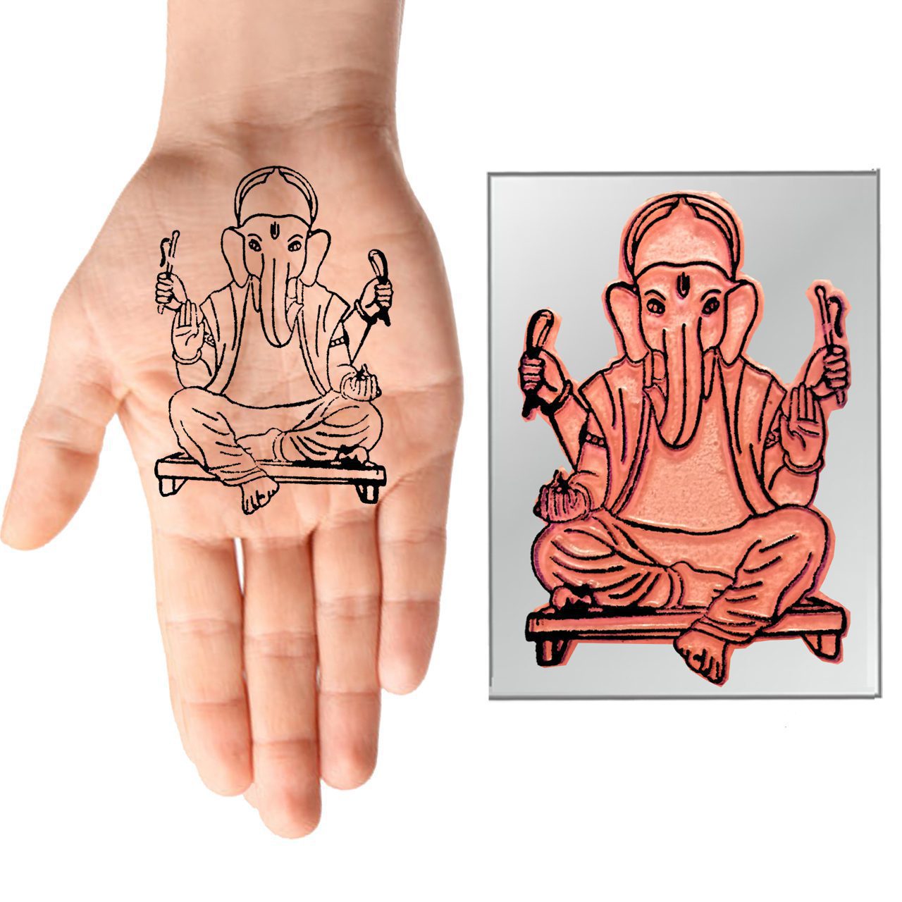 Ganesh Ji In Finger Design Temporary Tattoo Waterproof For Male and Fe –  Temporarytattoowala