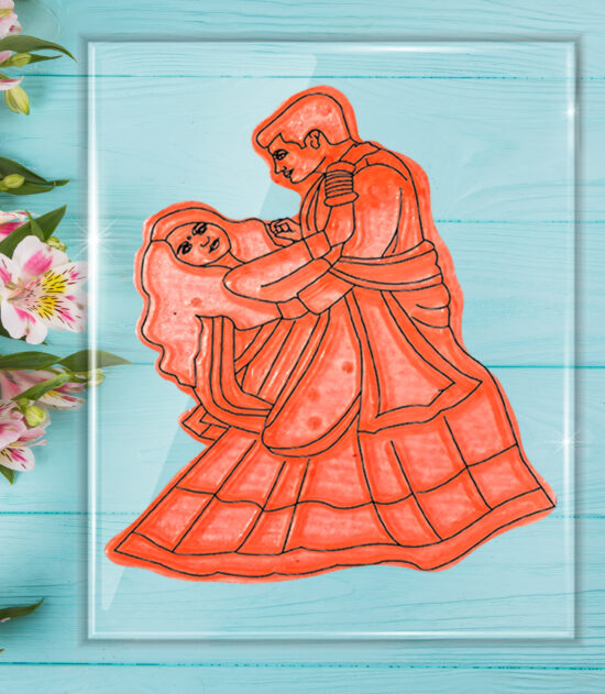 (Arpita Mehandi) New Groom and Bride/Couple's romantic movement tool for a beautiful mehandi design.