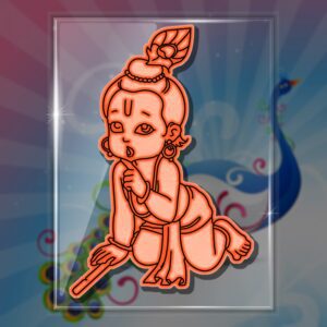 (Arpita Mehandi) Trendy Lord Child & Naughty Krishna Design Helper Mehandi Tool