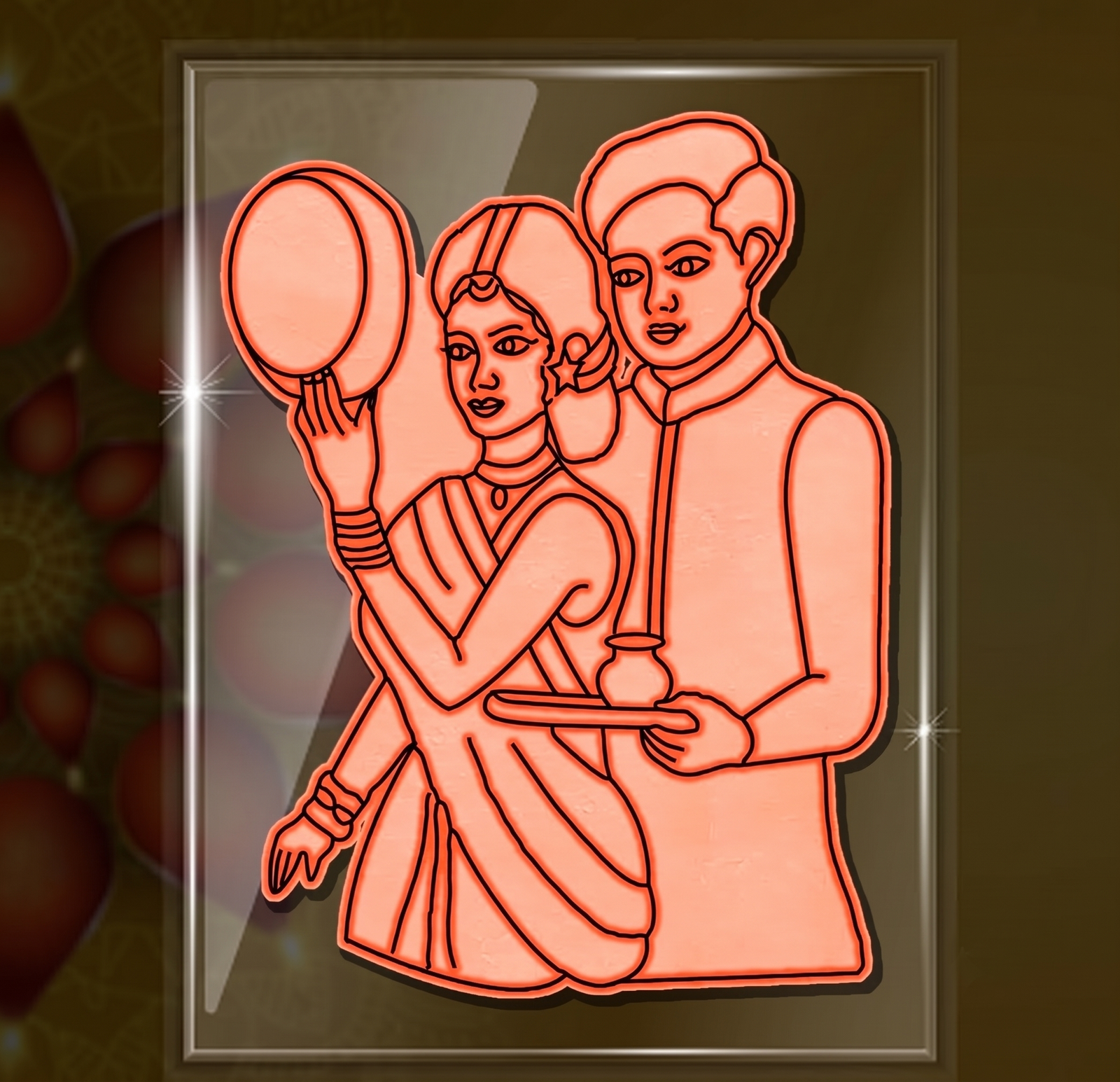 Arpita Mehandi Husband wife's Beautiful festival Karwa Chauth Mehandi Design Mehandi Tool